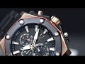 Alexandre christie men ac 9601 mcb chronograph  rose gold black