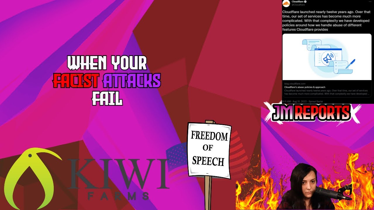 A huge win for free speech cloud flare will not drop kiwi farms keffals ...