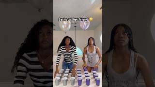 Sasha vs her friend, let’s see who gat this 🤣 #friends #game #challenge #fun #funny #family