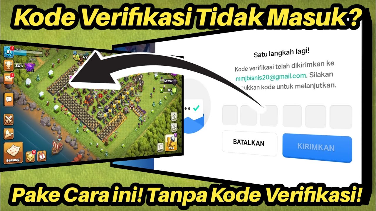 100%BERHASIL! Cara Mengatasi Kode Verifikasi Tidak Masuk (Clash of ...