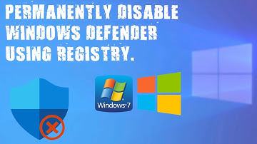 permanently disable windows defender using registry in under 2mins.