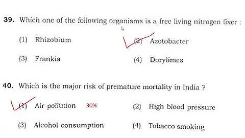 BHU M.Sc. Environmental Science (Environment and Technology) (2018) MCQ’s solved Part 2