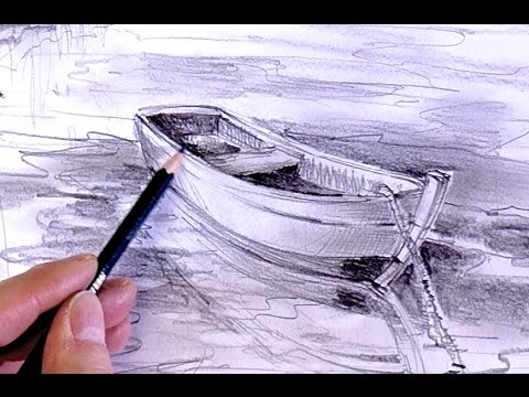 Boot im Wasser | Ganz einfach zeichnen lernen 11