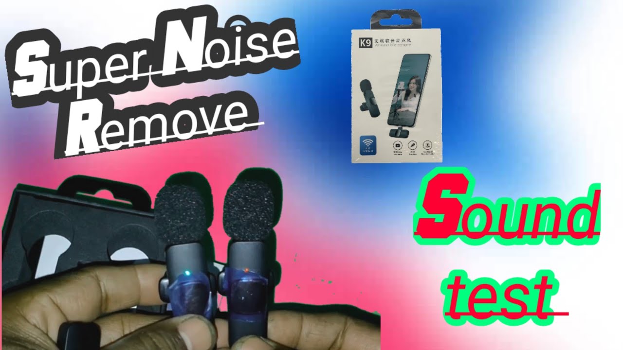 K9 wireless microphone । best wireless microphone 2023 । noise
