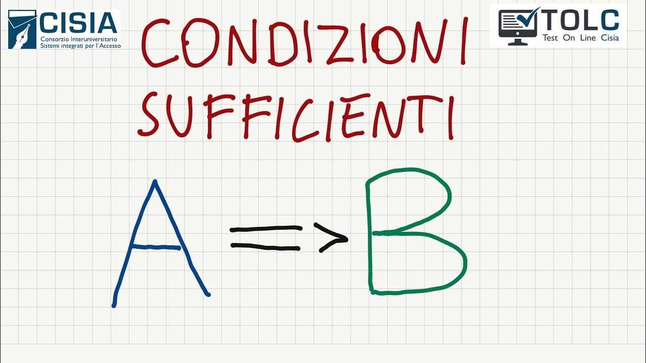 Condizioni sufficienti - TEST DI LOGICA TOLC