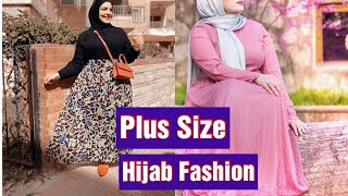 Pakaian gadis berlekuk dalam hijab #plussize #plussizefashion