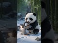 🐼❤️🐧 The Cutest Panda &amp; Penguin Love Story! #shorts