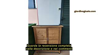 Recensione del Outsunny Armadio da Esterno, Casetta da Giardino in Legno di Abete, Capanno Attrezzi