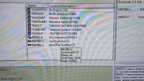 MB7IBH-L Echolink Net - Live 29.10.2017