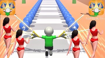 Max Levels Twin Blade Slicer🍎🍎🍎||All Levels Gameplay Walkthrough Android,iOS Big Update (Part-1)