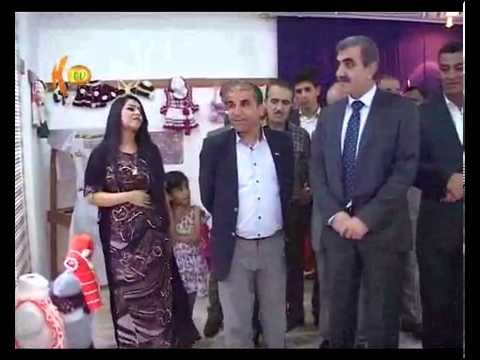 به یانى باش كوردستان كردنه وه ى پێشانگاى كارى ده ستى بو هونه رمه ندا ئافره ت هیرو سباح له ئاكرێ 