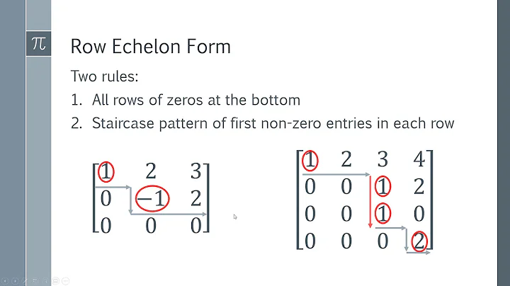 How to Find the Pivots and Pivot Columns of a Matrix From Row Echelon Form