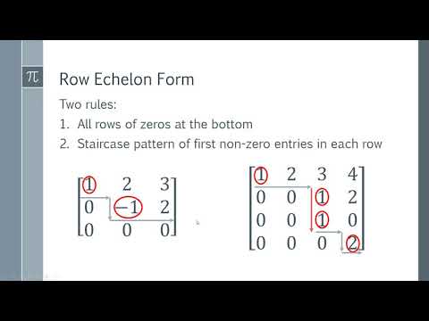 How to Find the Pivots and Pivot Columns of a Matrix From Row Echelon Form