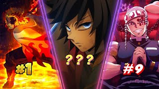 All Hashira Ranked From Weakest To Strongest Demon Slayer Power Levels 2025