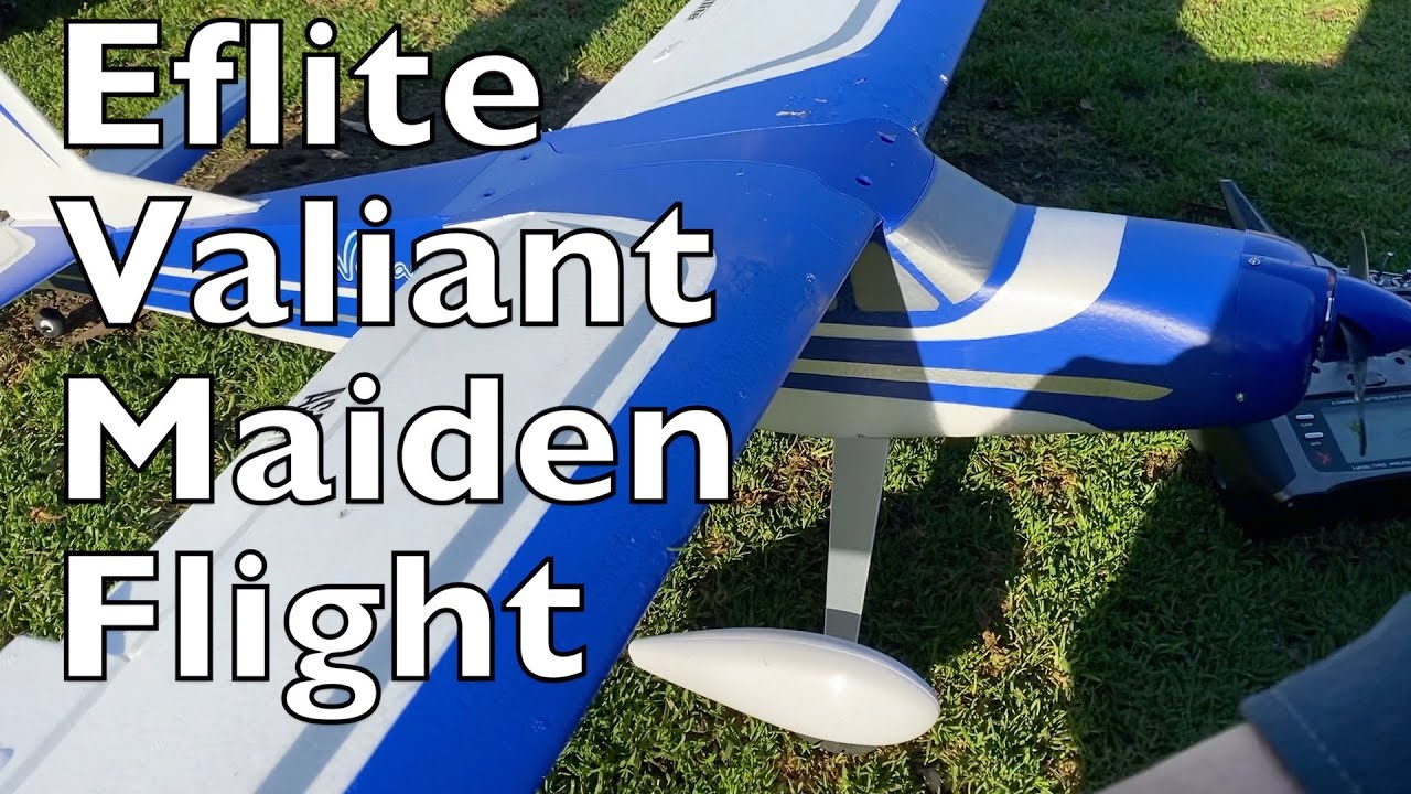 Eflite Valiant First Flights with Aiden Too YouTube