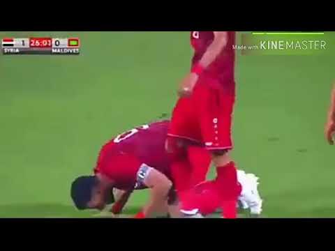 هدف عمر السومة على المالديف مع اغني سوبر يا عمور 