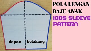 Pola Lengan Baju Anak Perempuan Kids Sleeve Pattern Cara Membuat Pola Lengan Anak Youtube
