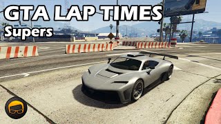 Fastest Supercars (2020) - GTA 5 Best Fully Upgraded Cars Lap Time Countdown