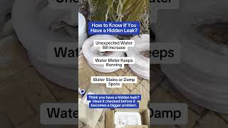 A hidden leak may stay quiet but your water bill might give it away