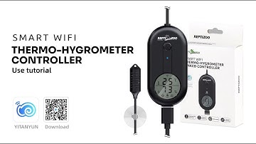 REPTIZOO Smart Device World Debut ! - (Use Tutorial)Smart WIFI Thermo hygrometer Controller