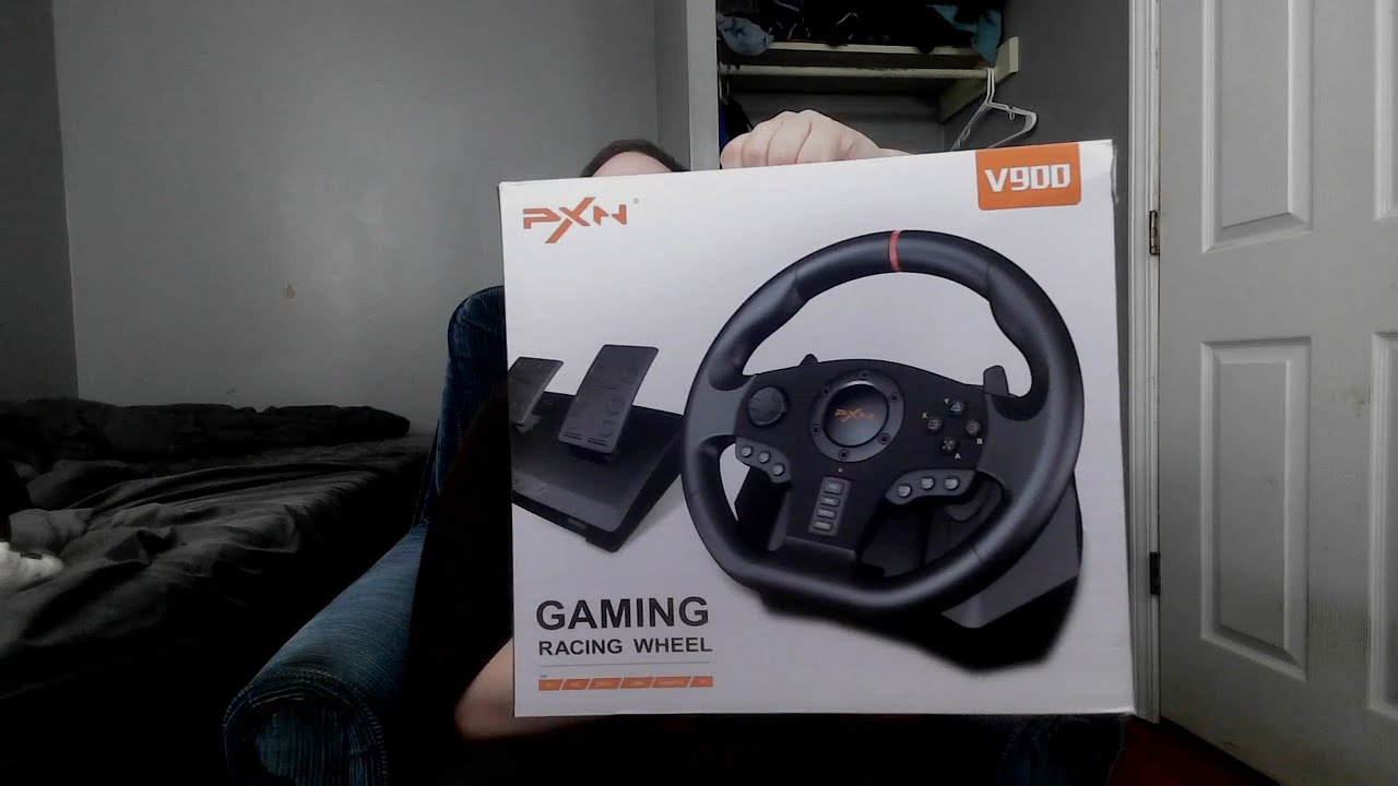 PXN V900 Racing Wheel Unboxing and Gameplay with ATS YouTube