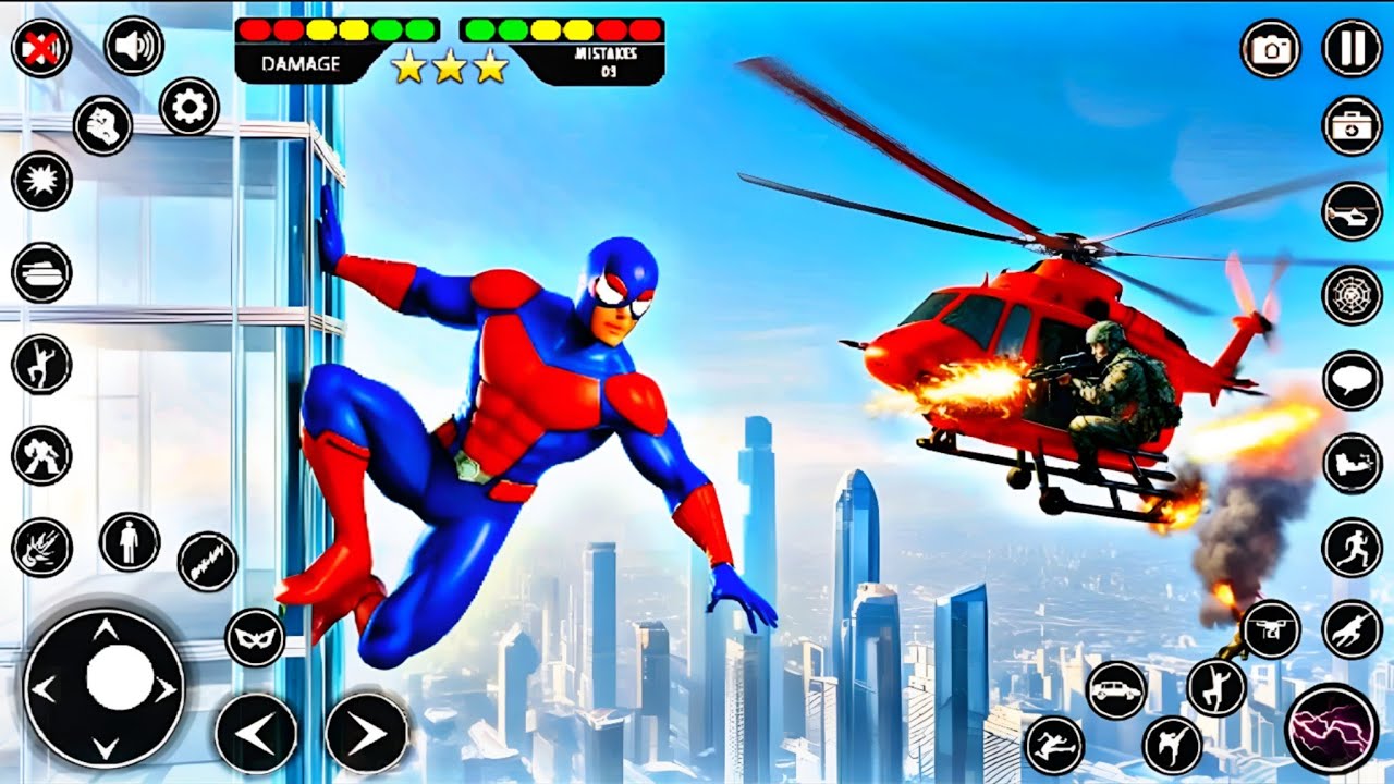 Spider Rope Hero Rescue City Android Gameplay 😱 | Superhero Powers in Open World