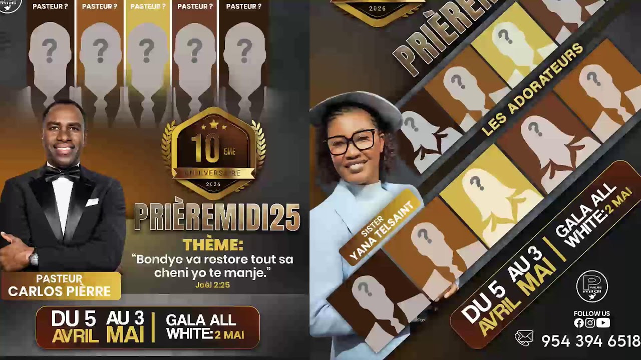 Jezi vivan I 03/11/2026 I Subscribe I Pasteur Carlos Pièrre I #PrièreMidi