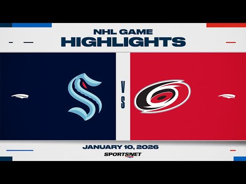 NHL Highlights | Kraken vs. Hurricanes - January 10, 2026