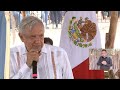 AMLO Plan de Justicia del Pueblo Yaqui, desde Vícam, Sonora 6 Agosto 202...