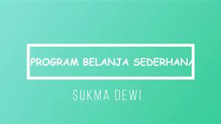 Program Belanja Sederhana Pada Visual Studio 2013