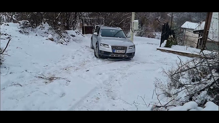 Audi A4 Allroad 3.0tdi Quattro climbing snow hill