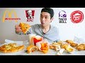 Fast Food Feast Mukbang! - KFC, Taco Bell, McDonald's, & Pizza Hut