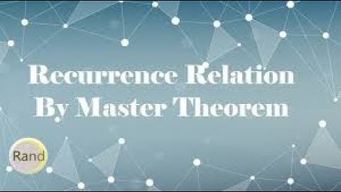 18CS42_DAA:Module-2_Master Theorem