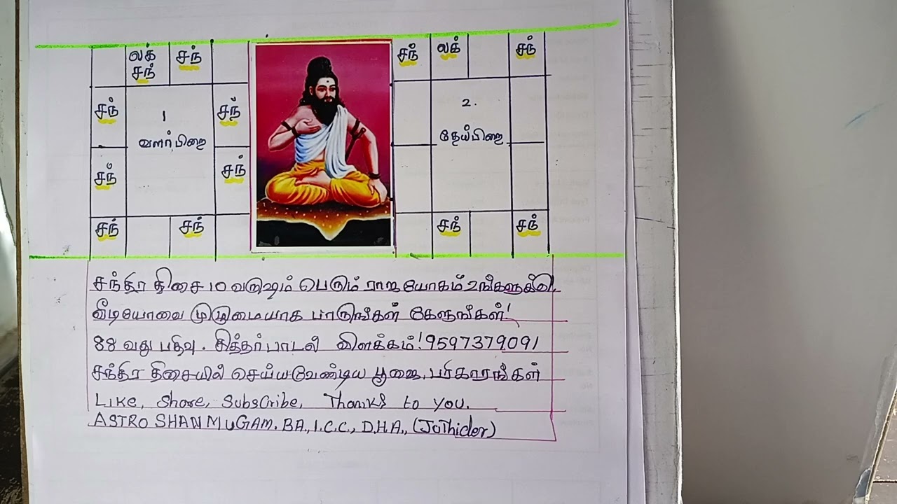 சந்திர திசை பத்து வருஷம் பெரும் அதிர்ஷ்டம் யோகம் உள்ளவர்கள் யார்!?