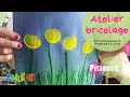 Pissenlit. Bricolage facile pour enfant. Activité pour les enfants de 2 à 5 ans.