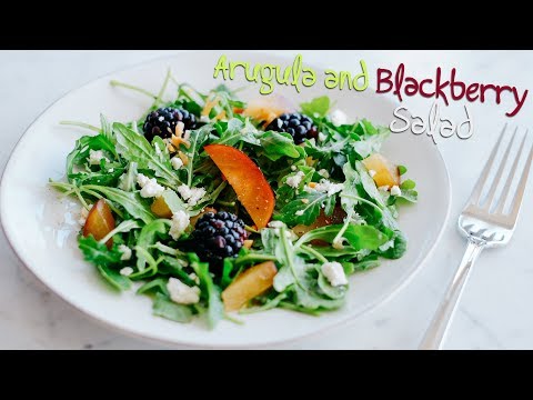 Arugula and Blackberry Salad w/ Plum Vinaigrette