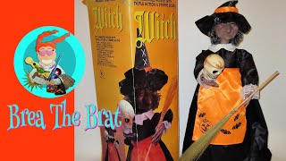 Vintage 28" Animated WITCH Halloween Prop with Lights, Sound & Movement.