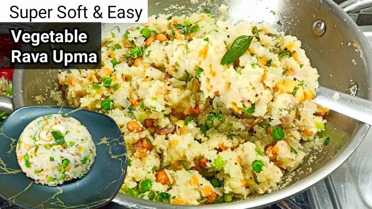 Perfect Upma Recipe | बिलकुल बाजार जैसा परफेक्ट सूजी उपमा बनाने की विधि | Vegetable Rava Upma Recipe