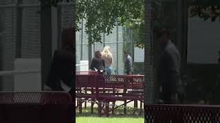Disgraced Theranos CEO Elizabeth Holmes arrives at Texas prison to begin 11-year sentence. #shorts