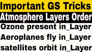 Tricks to Remember Order & Importance of Atmosphere Layers | 100% Damn sure 2 Questions