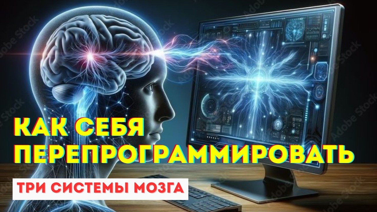 КАК СЕБЯ ПЕРЕПРОГРАММИРОВАТЬ: ТРИ СИСТЕМЫ МОЗГА #самопознание #мотивация #пробуждение #психология