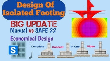 Isolated Footing Design and Detailing Using SAFE 22 Vs Manual II Foundation Design II Economical