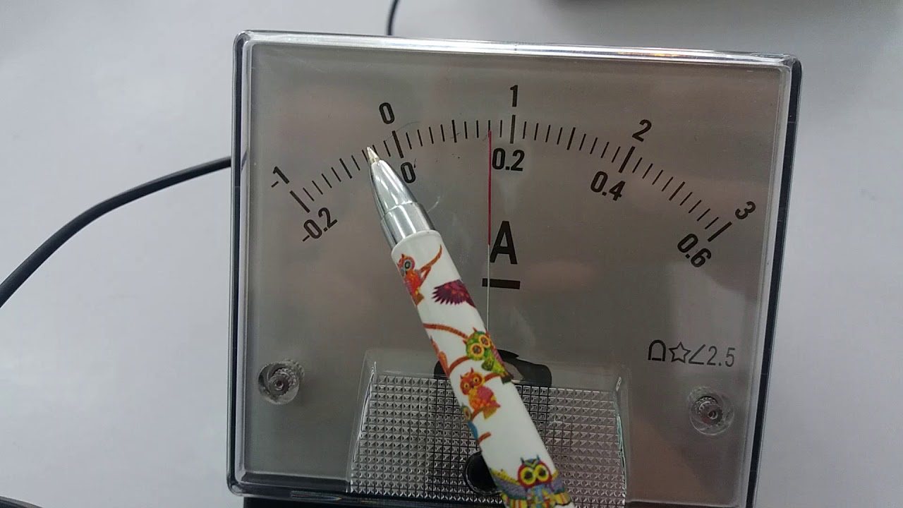 Как можно записать показание амперметра? - YouTube