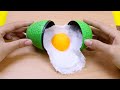 Stop Motion Cooking - make Egg Fried food - Stopmotion animation ASMR oddly satisfying