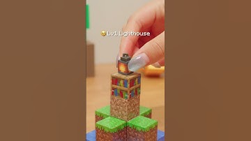 Lv1-99 Minecraft Lighthouse in Real Life #minecraft