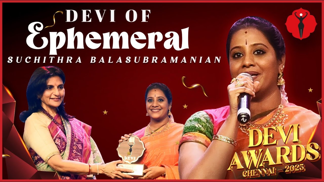 Suchithra Balasubramanian is a Carnatic vocalist and Harikatha exponent: Devi Awards 2025