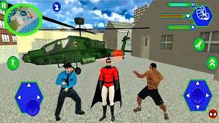 Flying Superhero City Rescue Rope Hero - Fun At Military Base #3 - Android Gameplay screenshot 4