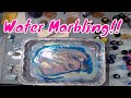 Water Marbling Everything but the Kitchen Sink! Easy Marble - Marabu