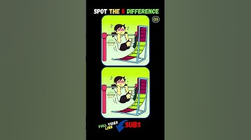 ⏱️10sec / Spot The 5 Differences :【Part 725】#shorts #riddle #quiz