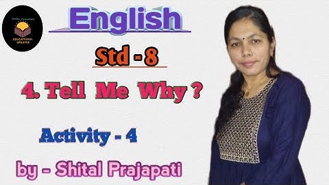 std - 8 || English || sem - 2 || unit - 2 ||activity - 4 || @#shital prajapati channel